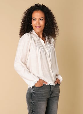 IVY BEAU Rachi Tops  Cream