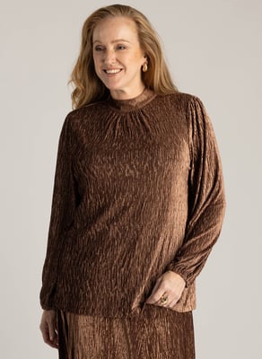 YEST CURVE Hjordis Tops  Copper Brown