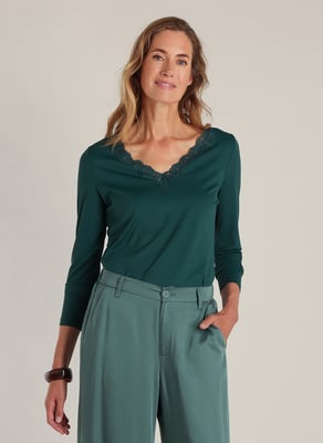 YEST Diliana Tops  Teal Green