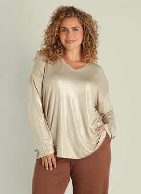 YEST CURVE Shaylee Essential Tops Sand