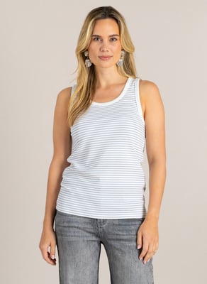 IVY BEAU Graciana Tops  White/Grey