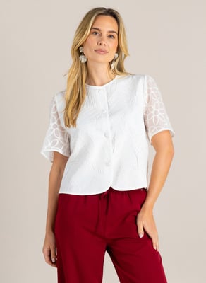 IVY BEAU Giullia Tops  White