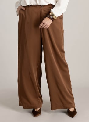 YEST CURVE Hasina Bottoms  Copper Brown
