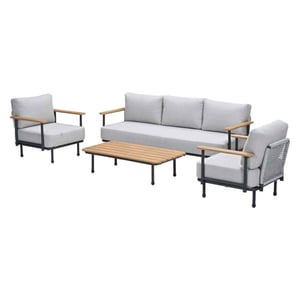 Garden Impressions Ripalta aluminium loungeset carbon black valley sand