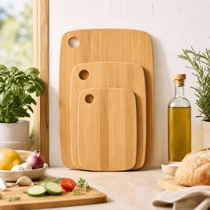 Casa di Elturo Snijplanken set van 3 bambino – bamboe – 33 x 24 cm / 27 x 21 cm / 19,5 x 15 cm