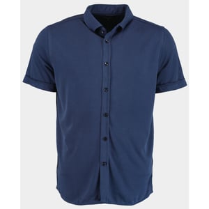 Bos Bright Blue Casual hemd korte mouw easy care kwaliteit 3507/navy