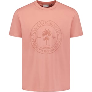 No Excess T-shirt crewneck graphic coral