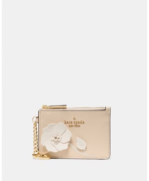 Floral Key Ring Card Holder