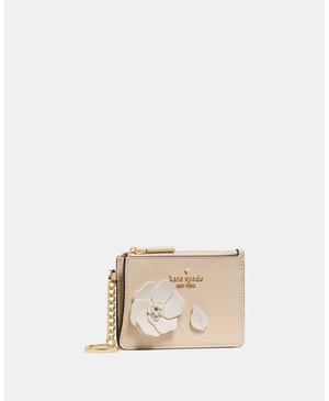 Floral Key Ring Card Holder