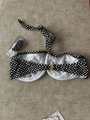 Blue Daisy Powermesh Bandeau Top