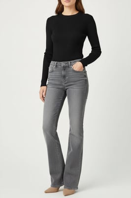 High Rise Bootcut Jeans