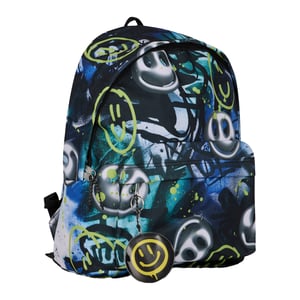 Kids Backpack Multi Visionary Graffiti Print | 18L School Bag with Laptop Sleeve