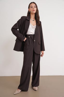 Gestreepte Oversized Blazer