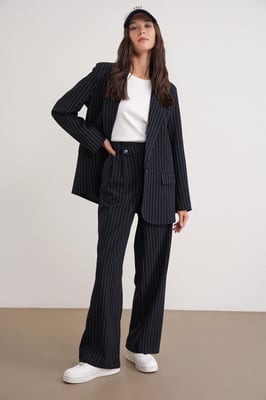Gestreepte Oversized Blazer