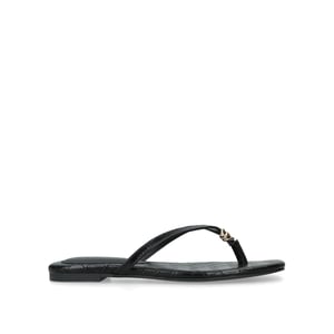 Leather Maliyah Black Sandals