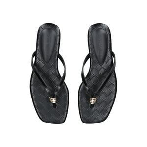 Leather Maliyah Black Sandals