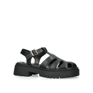 Leather Minsk Black Sandals