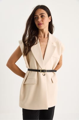 Gevoerde Oversized Vest