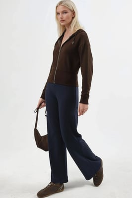 Hooded Lange Mouwen Rits Jack