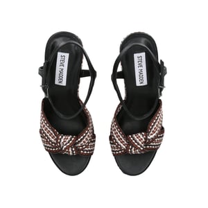 Leather Aztec Black Heels