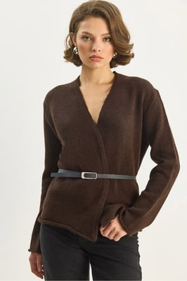 Gordel Gedetailleerde Cardigan
