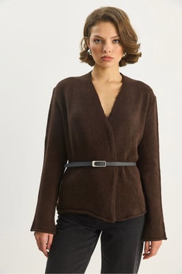 Gordel Gedetailleerde Cardigan