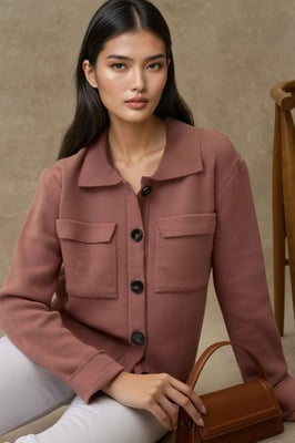 Geknoopte Cardigan met Zakken