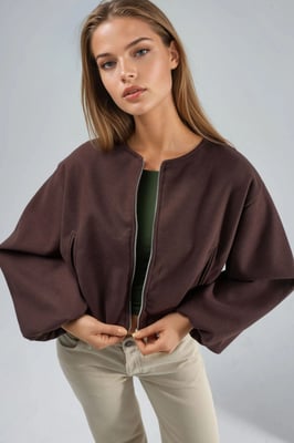 Korte Gabardinejas met Rits en Zak