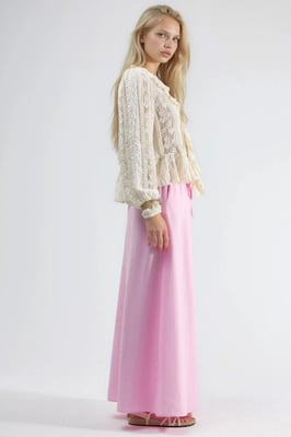 Hoge Taille A-Lijn Maxi Rok