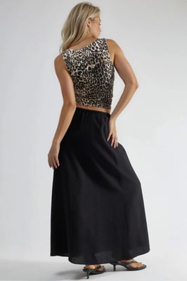 Hoge Taille A-Lijn Maxi Rok