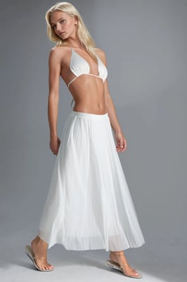 Lange Tulle Rok met Middelhoge Taille