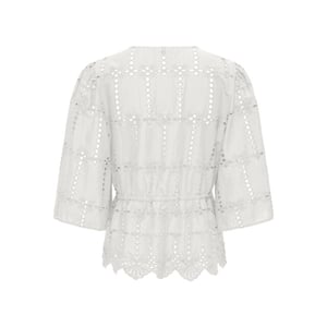 Jacqueline de Yong jojo 3/4 anglaise shirt wvn 15377530 cloud dancer