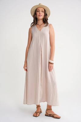 V-hals Maxi Jurk
