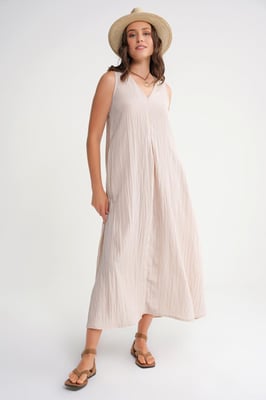 V-hals Maxi Jurk
