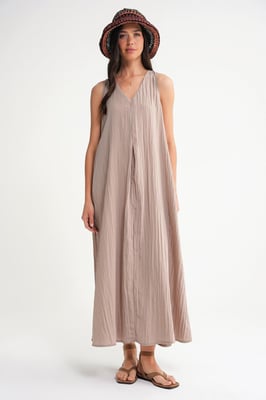 V-hals Maxi Jurk