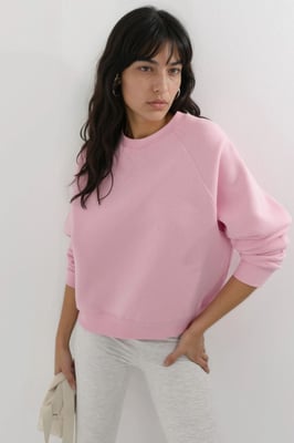 Ronde Hals Lange Mouwen Gebreide Sweatshirt