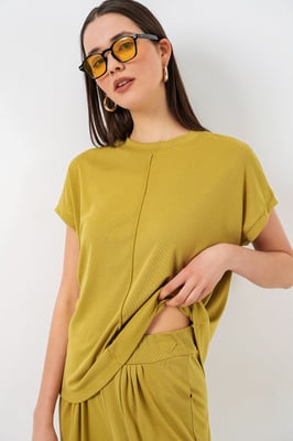 Ontspannen Pasvorm Crew Neck Blouse