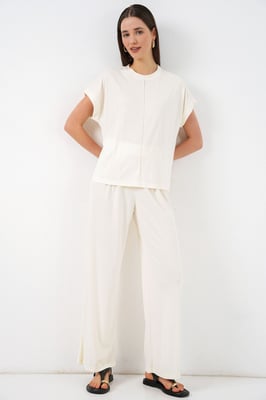 Ontspannen Pasvorm Crew Neck Blouse