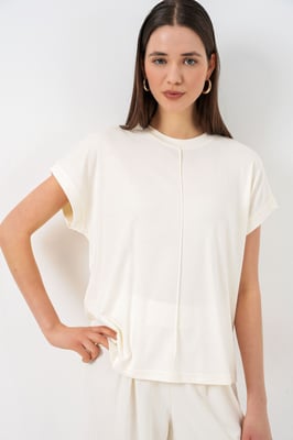 Ontspannen Pasvorm Crew Neck Blouse
