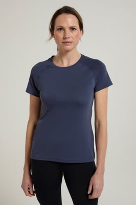 Women's IsoCool Technical T-Shirt Breathable Sports Gym Tee Dark Grey