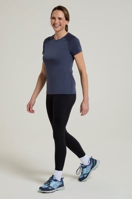 Women's IsoCool Technical T-Shirt Breathable Sports Gym Tee Dark Grey