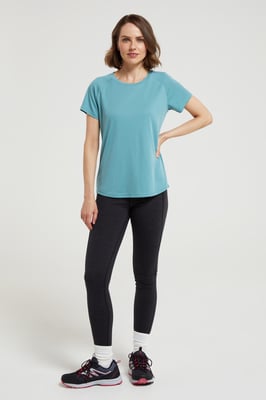 'Endurance' Women's IsoCool T-Shirt Sun Protection Breathable Tee Pale Green