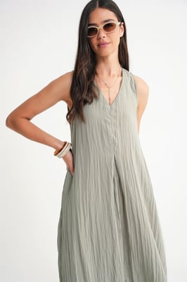 V-hals Maxi Jurk