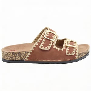 Heavenly Feet Sandy Womens Mules Sandals Bark