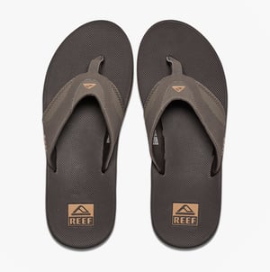 Reef Fanning zwart heren slipper