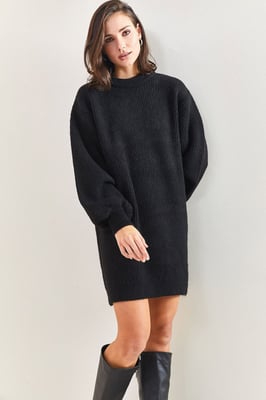 Textured Gebreid Jurk