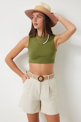 Högmidjade Vida Ben Bomullsshorts