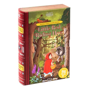 Accessories Professor Puzzle Little Red Riding Hood 96 Pieces Double Sided Jigsaw Puzzle in Multi