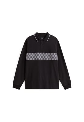 Medford Checkerboard Long Sleeves Polo