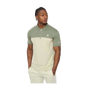 Crosshatch Mens Castlebay Polo Shirt (Light Olive)